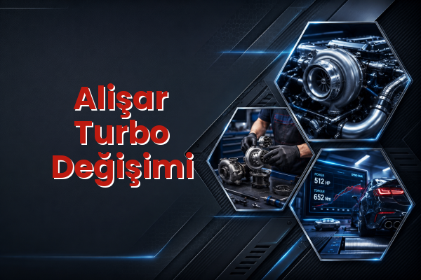 Turbo Değişimi uzman teknik servis hizmet görselleri
