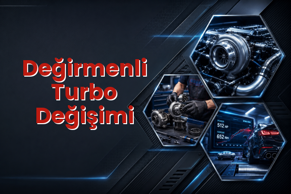 Turbo Değişimi uzman teknik servis hizmet görselleri