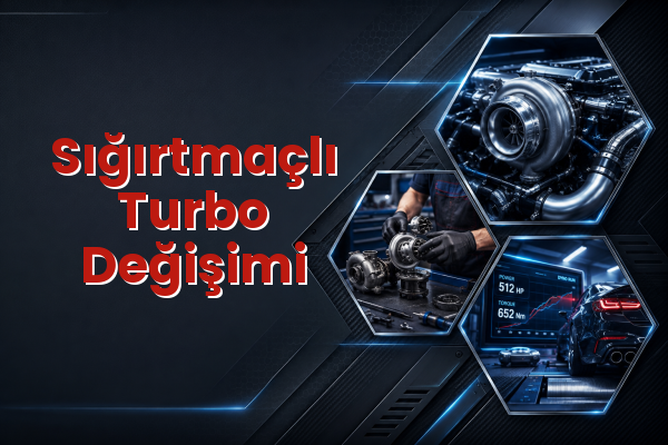 Turbo Değişimi uzman teknik servis hizmet görselleri